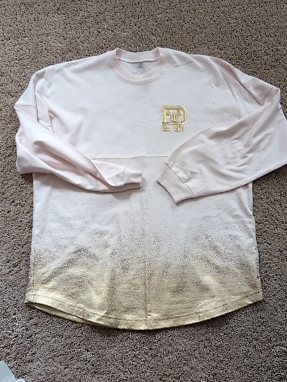 Disney Spirit Jersey Light Pink with Gold Accent